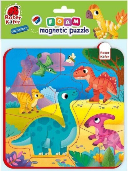 Roter Kafer Piankowe puzzle z magnesem "Dinozaury" RK5010-07