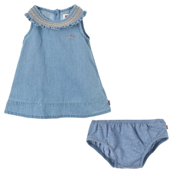 LEVI´S ® KIDS Smocked Collar Sleeveless Short Dress