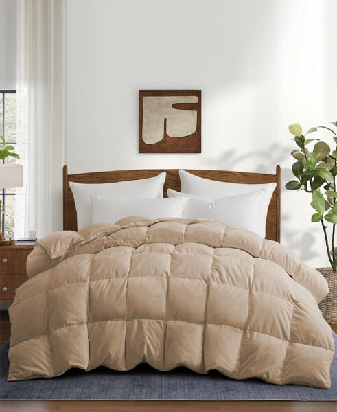 Cozy Medium Warmth Down Feather Fiber Comforter, King