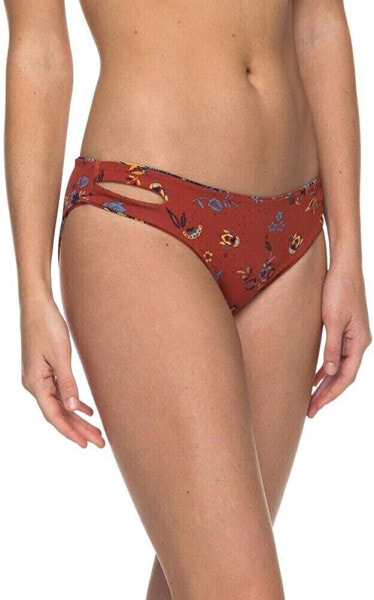 Roxy Women's 175776 Printed Softly Love Reversible 70s Bikini Bottom Size S