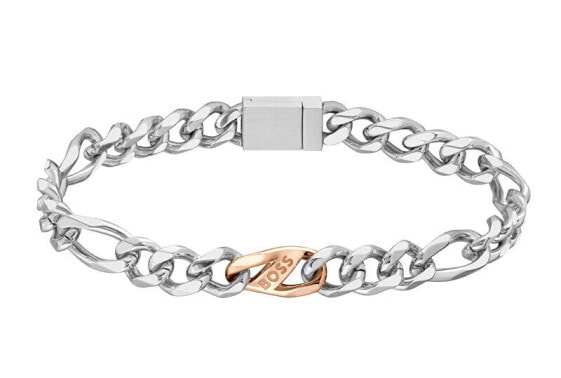 Steel bicolor bracelet for men Rian 1580613