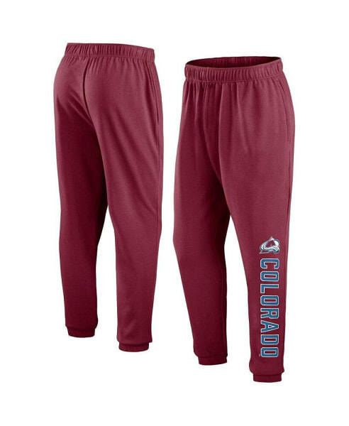 Брюки мужские Fanatics Branded Burgundy Colorado Avalanche Chop Block Fleece Sweatpants