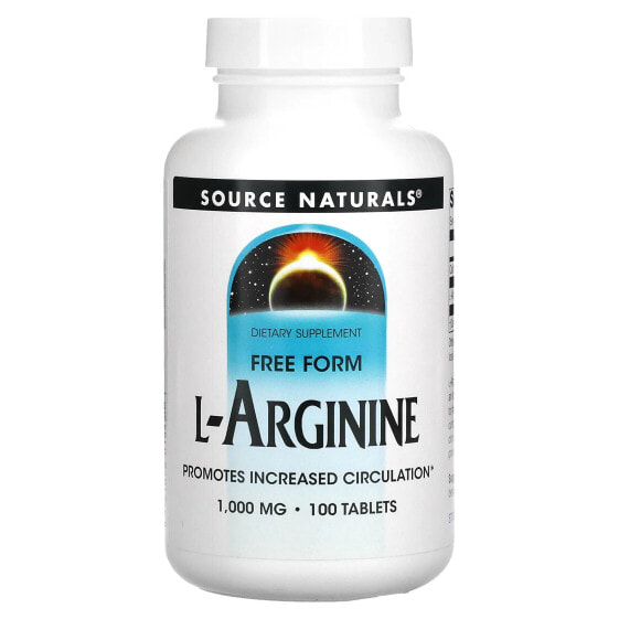 L-Arginine, Free Form, 1,000 mg, 100 Tablets