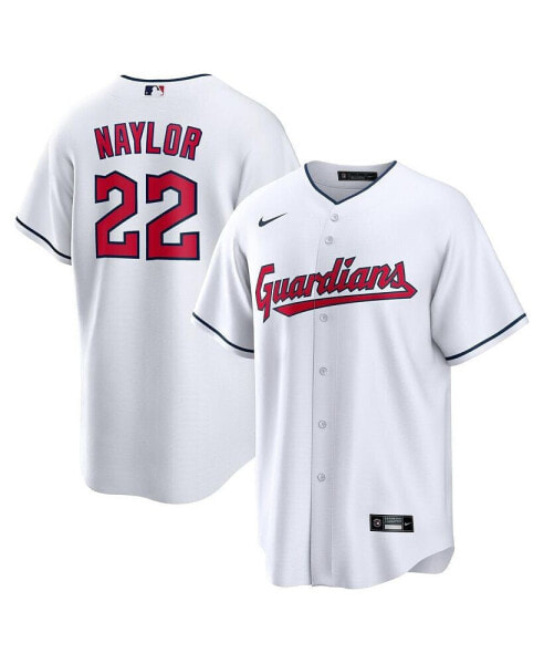 Men's Josh Naylor White Cleveland Guardians Home Replica Jersey