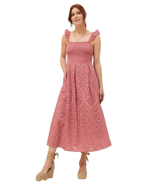 Women's Kadiri Shirred Midi Dress