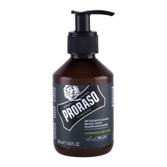 PRORASO Cypress & Vetyver Beard Wash 200 ml bartshampoo für Herren