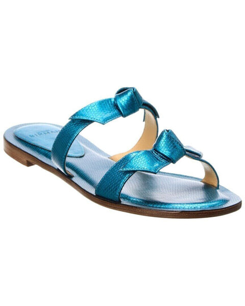 Alexandre Birman Clarita Leather Sandal Women's Blue 35