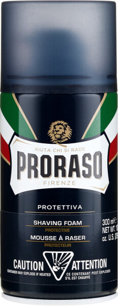 Rasierschaum mit Aloe Vera und Vitamin E - Proraso Blue Shaving Foam 300 ml