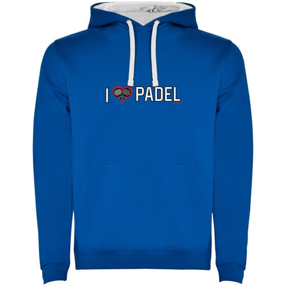 KRUSKIS I Love Padel Bicolor hoodie