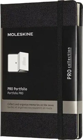 Moleskine MOLESKINE PRO Portfolio P (9x14 cm), 6 kieszonek, czarne