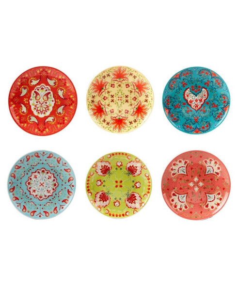 Francesca Canape Plate, Set of 6