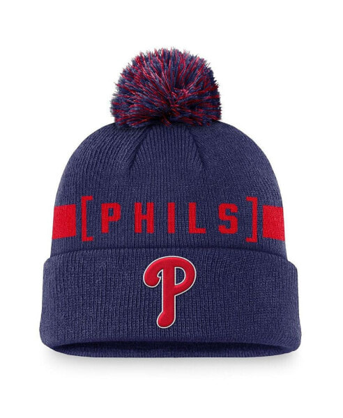 Men's Red Philadelphia Phillies Hometown Peak Cuffed Knit Hat with Pom