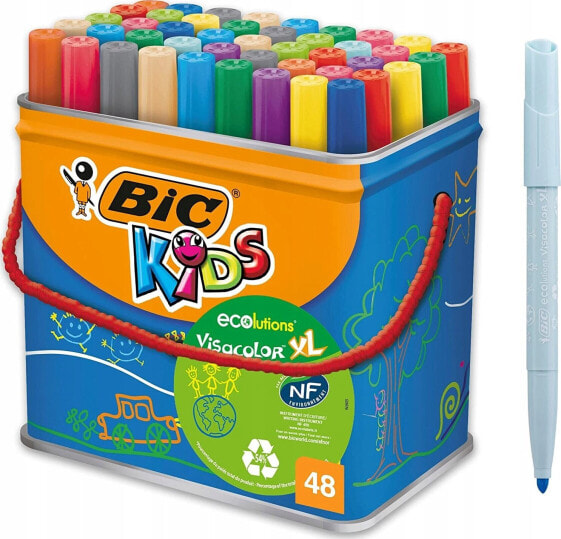 Bic BIC Kids Visacolor XL, Bold, Multicolour, Bullet tip, 4.5 mm, 1.3 mm, Multicolour