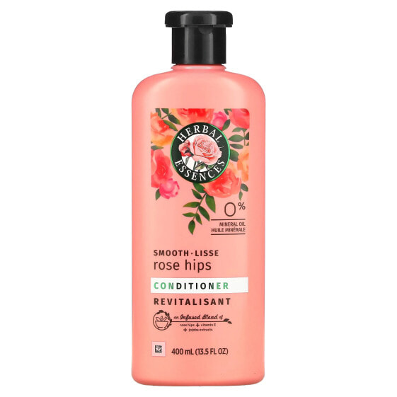 Herbal Essences, Smooth, кондиционер, шиповник, 13,5 жидких унций (400 мл)