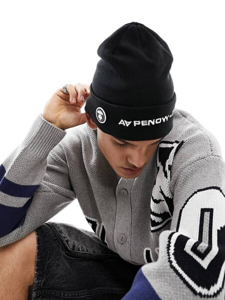 Aape By A Bathing Ape now beanie in black