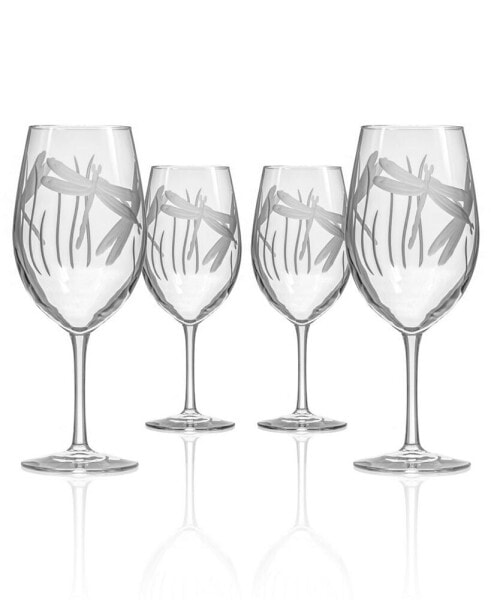 Dragonfly All Purpose Wine 18Oz - Set Of 4 Glasses