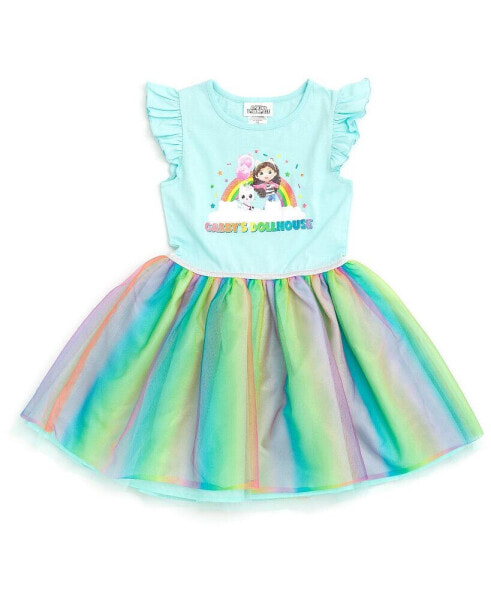 Girls Gabby Pandy Paws Tulle Dress to