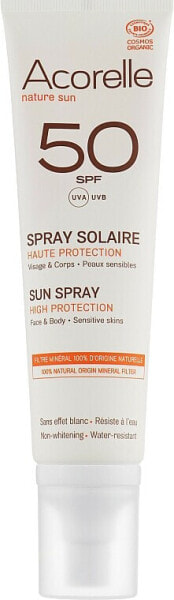 Bio Sonnenschutzspray für empfindliche Haut SPF 50