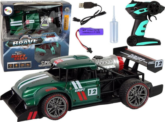 LeanToys Auto Zdalnie Sterowane Sportowe R/C 1:16 Zielone Para Wodna