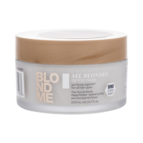 Schwarzkopf Professional Blond Me All Blondes Detox Mask 200 ml haarmaske für Frauen