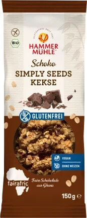 Schoko Kekse, Simply Seeds, glutenfrei, 150 g