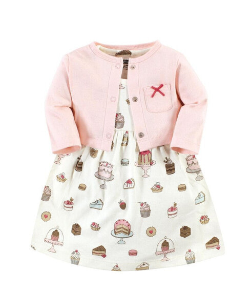 Toddler Boys Cotton Dress and Cardigan 2pc Set, Sweet Bakery