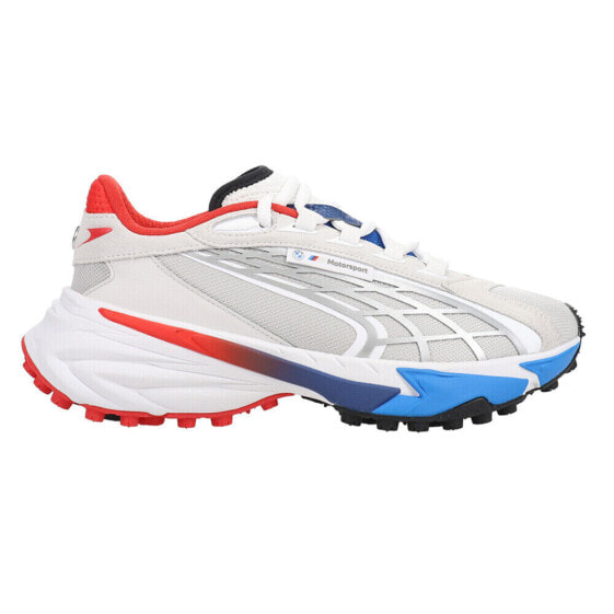 Puma Bmw Mms Spirex Lace Up Mens Blue, Red, White Sneakers Casual Shoes 3083000