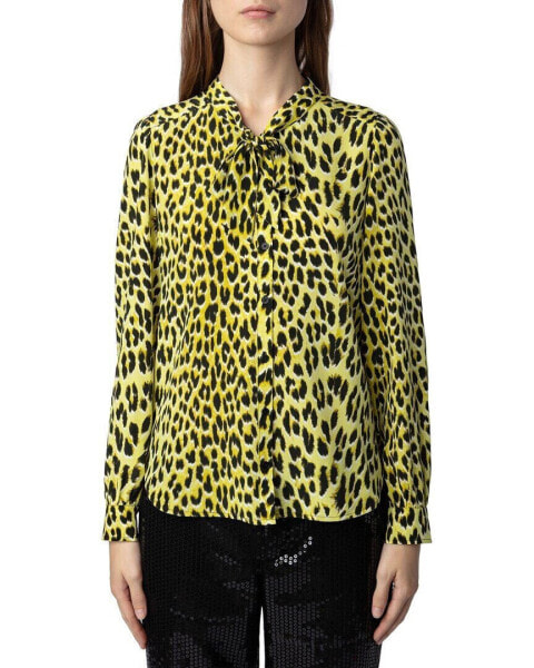 Zadig & Voltaire Taos Leo Silk Shirt Women's