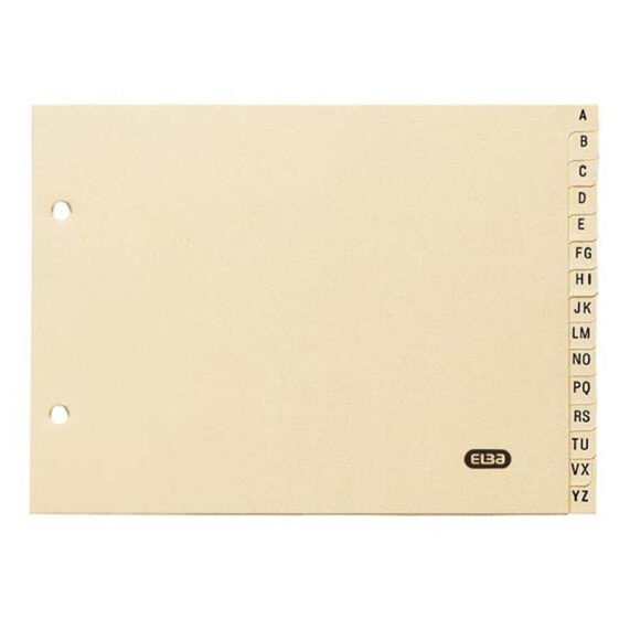 ELBA Alphabetical index cardboard classifier for file quarter landscape