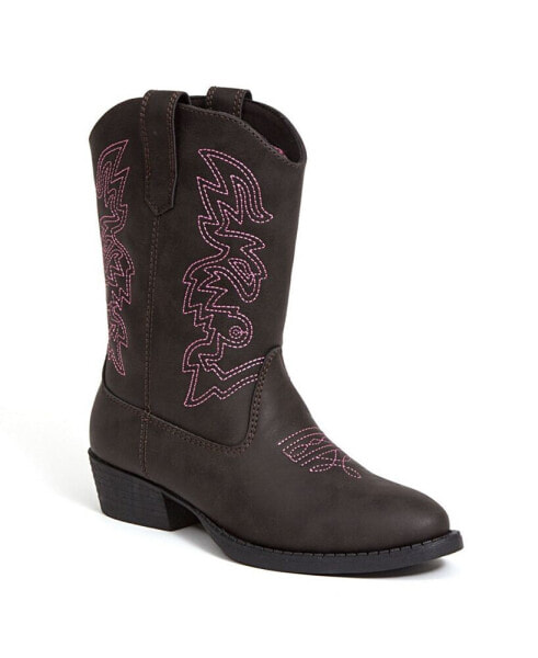 Little and Big Kids Unisex Pull On Western Cowboy Boot