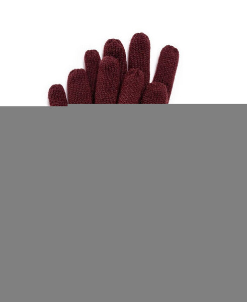 Men's Ribbed Gloves, Oxford/Navy, One Size