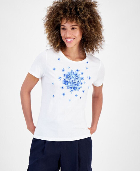 Women's Floral Logo Graphic T-Shirt