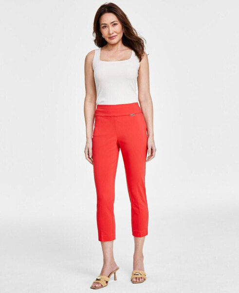 Women's Tummy-Control Pull-On Capri Pants, Regular & Petite, Created for Macy's