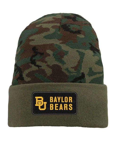 Men's Camo Baylor Bears Military-Inspired Pack Cuffed Knit Hat