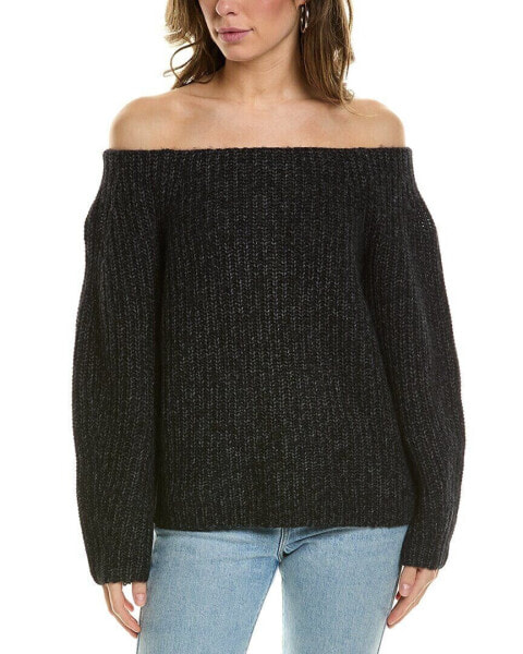 Vince Marled Off-The-Shoulder Alpaca & Wool-Blend Sweater Women's