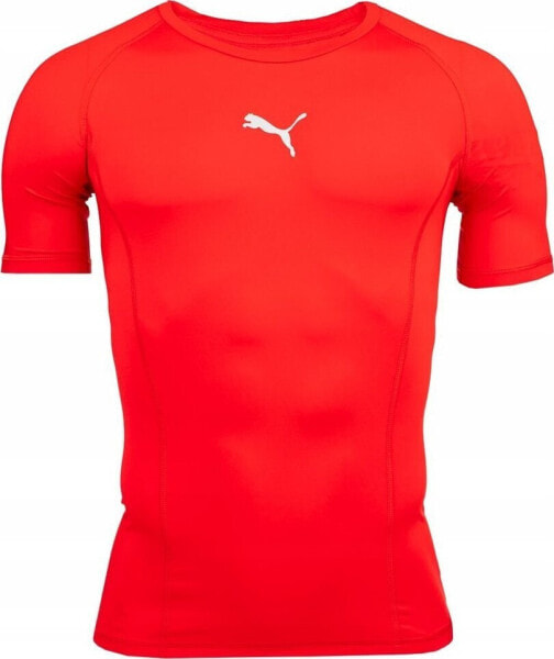 Puma Koszulka męska Puma LIGA Baselayer SS czerwona 655918 01 M