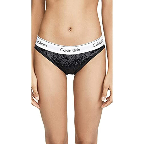 Calvin Klein Underwear Women's Modern Cotton Bikini Panties, Black, Medium