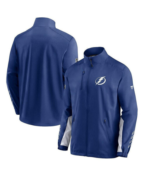 Men's Blue Tampa Bay Lightning Authentic Pro Locker Room Rinkside Full-Zip Jacket