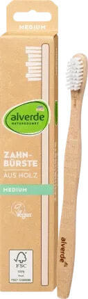 Zahnbürste aus Holz medium, 1 St