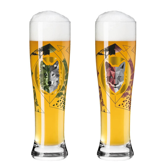 Weizenbierglas Brauchzeit II (2er-Set)