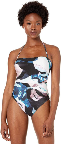 BCBGMAXAZRIA Women's 236348 Sweetheart Neck Halter One Piece Swimsuit Size 6