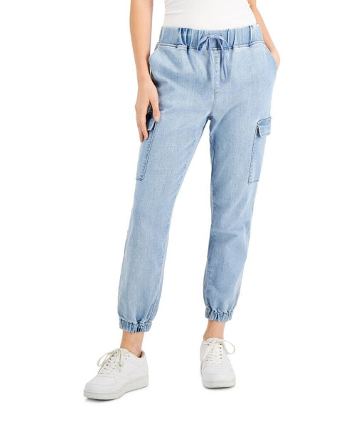 Juniors' High Rise Sporty Utility Jogger Pants