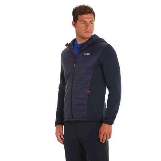 SLAM Active Hood Hybrid full zip fleece