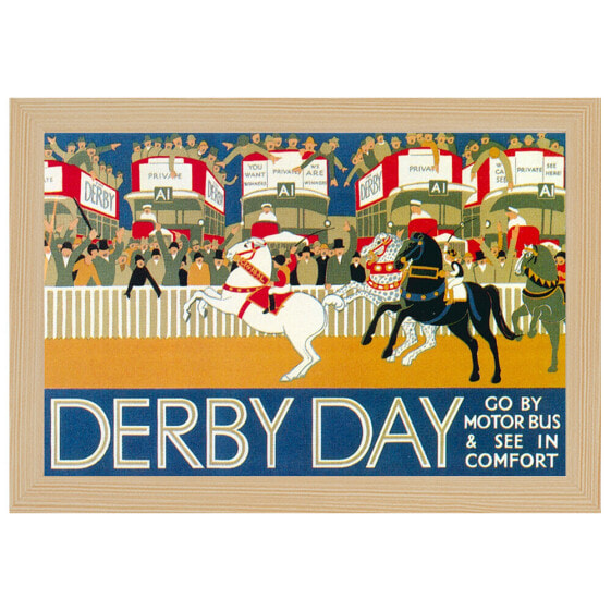 Bilderrahmen Poster 1928 Derby Day