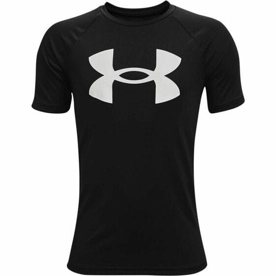 Детский Футболка с коротким рукавом Under Armour Tech Big Logo Чёрный