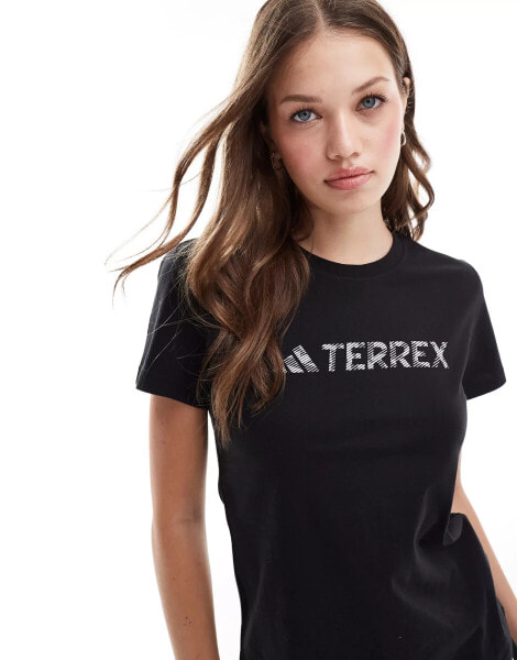 adidas Terrex Classic logo t-shirt in black