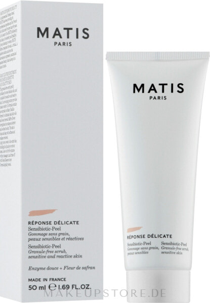 Sanftes Peeling mit natürlichen Enzymen für empfindliche und reaktive Haut - Matis Reponse Delicate Peeling Cream 50 ml