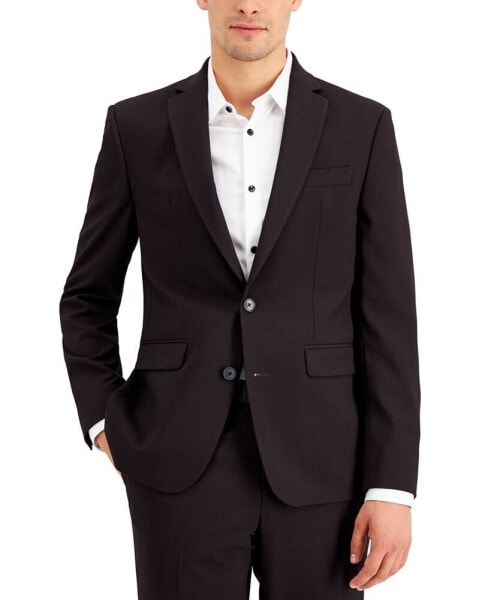 Men's Slim-Fit Burgundy Solid Suit Jacket, Created for Macy's