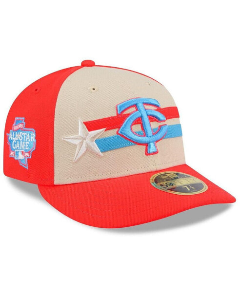 Men's Tan/Coral Minnesota Twins 2024 MLB All-Star Game Low Profile 59FIFTY Fitted Hat