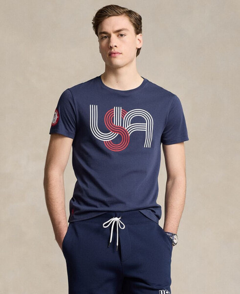 Men's Team USA Custom Slim-Fit Graphic T-Shirt